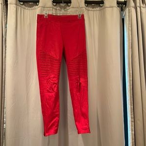 Red Umgee Moto Pants